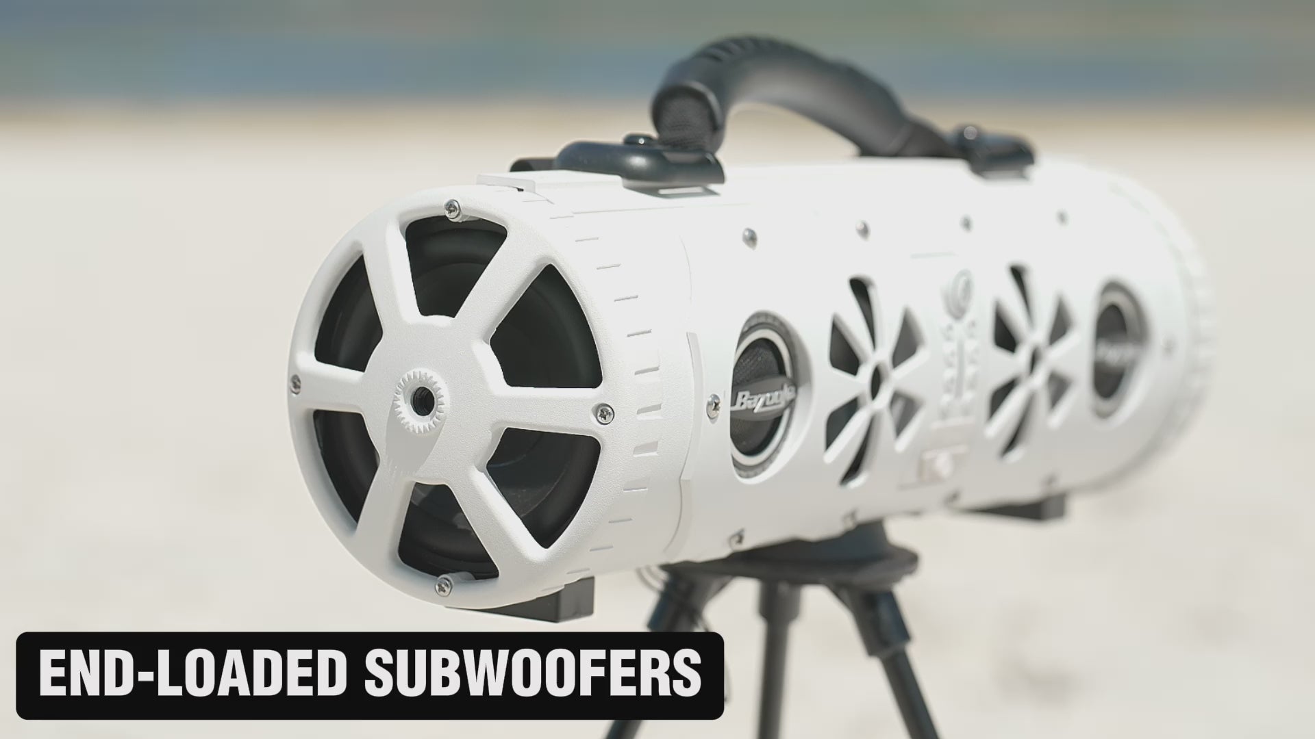 Bazooka G3 Party Bar MINI Portable Bluetooth Speaker | 70 Hours Battery Life | IP66 Waterproof | 450-watt MAX power | RGB-LED Lights | with one-click “Party Button” music-sharing technology | 6 Marine Grade Speakers