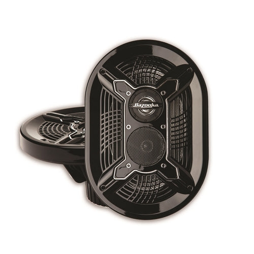 6" x 9" 4 ohm Marine Coaxial Speaker Pair - Black